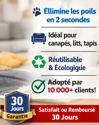 Rouleau Anti-Poils pour Chiens & Chats